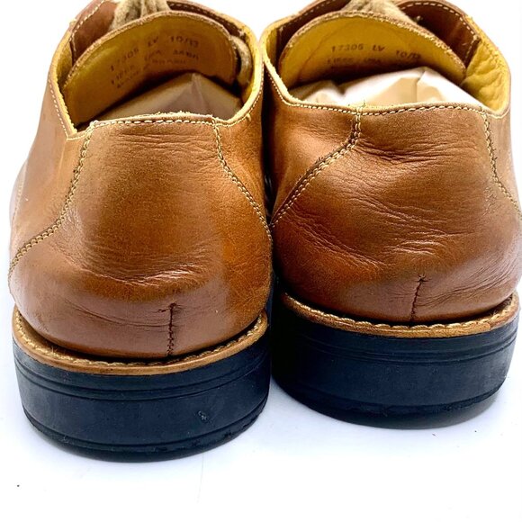 Sandro Moscoloni Norridge Cap Toe Oxford Dress Shoes Brown Leather Mens 11EEE - Picture 4 of 10